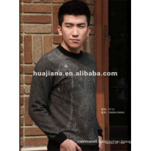 fashion jacquard thick cashmere sweater for man